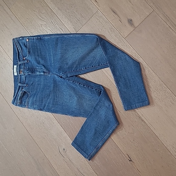 Madewell Jeans Women's sz 29T 10" High Rise Skinny Cropped Denim Jeans - Picture 1 of 16
